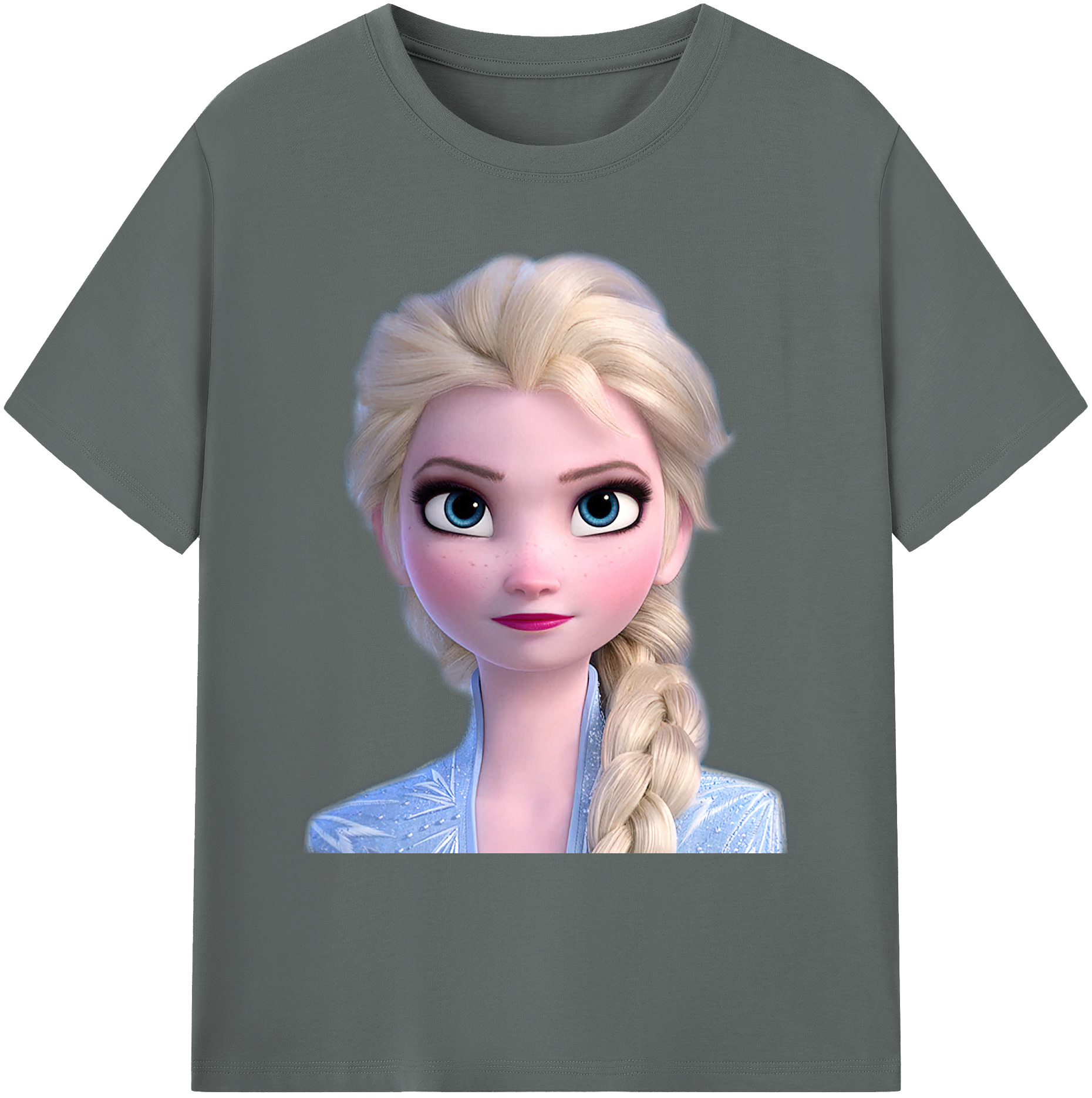 （画像用） アナと雪の女王 アンナ エルサ Frozen Anna Elsa 綿100％ メンズ半袖Tシャツ｜肌触りやわらか＆通気性